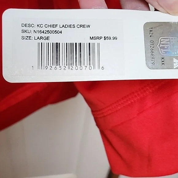 KC CHIEFS sweatshirt NWT - Picture 8 of 16